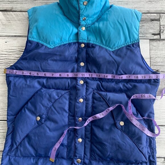 Vintage  Snap Front Down Puffer Vest - Picture 11 of 13